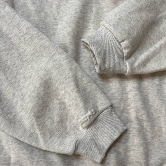 SKIMS Oatmeal HeatherZip-Up Hoodie- XL - Picture 7 of 7